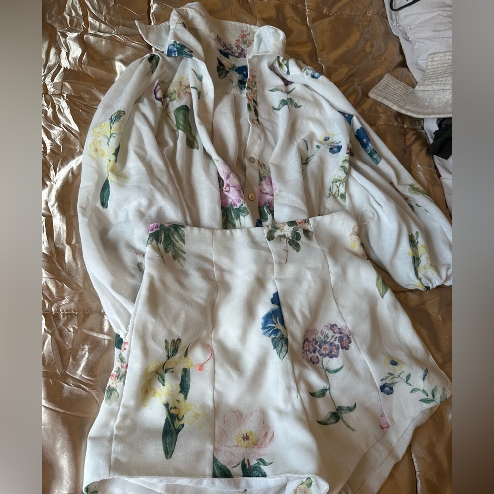 Floral top & short set